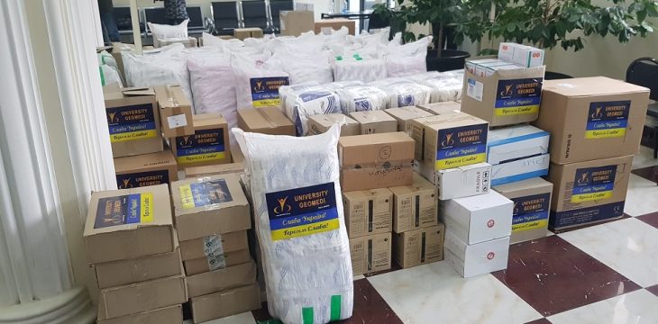 University Geomedi has sent humanitarian aid to Ukraine